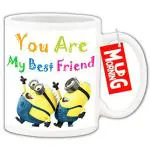 Mug Morning Coffee Mug for Best Friend Coffee Mug for Friendship Day Friend Birthday Ceramic Printed Custom Design Under 200 (325 ml)