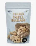 Pyramid Traders 1 KG Kashmiri Hard Shell Mamra Almond with shell