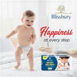 Blissbury Newborn Baby Diapers - Soft Premium Tape Style - (6 Packs x 10 Diapers), Up to 3KG