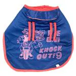 WOW DOG Dog Winter Printed Jacket Blue Colour and Ultra Warm Coat for Small Dogs 16 Inch