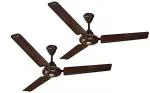 DIGISMART APSRA 390 RPM High Speed 1200 mm Ceiling Fan Pack of 2 ( BROWN )