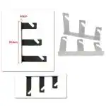 VTS Triple Hook Set for Cloth Background, Paper Backdrop (1Set-2pcs)