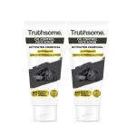 Truthsome Oil Control Face Scrub with Activated Charcoal and Blueberry - For Oily Skin, No Silicones, Sulphates, Parabens, Phthalates - for Men and Women, Moisturizing Scrub, Pack of 2