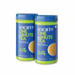 Society One Minute Tea | Elaichi Flavour | Made with Cardamom | Flavoured Instant Tea | 500 g Jar | Pack of 2
