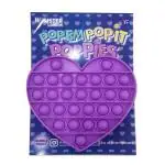 Poppit Hamster London Heart Purple Anxiety Toy for All Ages Silicon Multicolor 3Y+