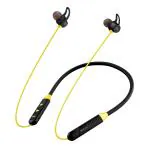 Wecool Yellow N1 Wireless Bluetooth Neckband Earphones With Dynamic Drivers