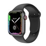 YOUFIT Black Silicone 7-Series Smart Watch Touch Screen Sports Band 1.95 Inch Full HD Curved Display