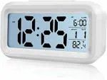 SAMEZONE Automatic Sensor Plastic Digital Smart Backlight Alarm Clock 14.5 x 8.9 x 5.8 cm