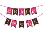 Zyozique Bride to Be Banner Bridal Shower Sign Hanging Party Decorations for Bachelorette , Engagement
