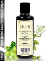 Khadi Herbal Amla Bhringraj Shampoo, Herbal Shampoo, Khadi Shampoo, Hair Cleanser For Strengthens Hair Roots & Clear Dandruff (210 ml) (Pack of 1)