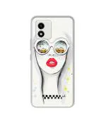 Casotec Girl Design Printed Silicon Soft TPU Back Case Cover for Vivo Y01 4G
