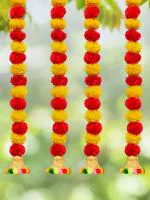 Artificial Marigold Flowers Wall/Door Garland Hangings