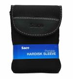 Saco Black Portable Shock Proof Hard Disk case Cover Pouch Sleeve Bag