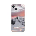 GADGETSWRAP Printed Vinyl Skin Sticker for Apple iPhone 13 Mini - time lapse photography of curved road with vehicles passing