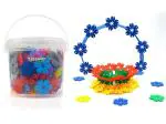 Tassino Plastic Snowflake Easy to Assemble Kids Creative and Learning Building Block Toys 200 Pieces