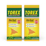 Torex Herbal Cough Syrup-Ayurvedic Cough Relief Syrup with Tulsi and Honey-100ml (Pack of 2)