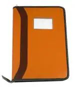 Shining Zon PU Leather Multipurpose 10Leaf File Sleeve to Store A4 FS Professional Files Folders for Certificate Legal Size Documents Holder for Home, Office, School (10 Sleeve-4PCS Orange)