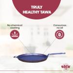 Rock Tawa Dosa Tawa 29 cm/11.4 Inch/Pre-Seasoned Cast Iron Skillet