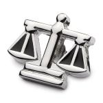 PELUCHE Silver Color Lapel Pin For Men