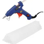 SCENTY HOT Glue Gun 20W Hot Melt Trigger Feed Leak Proof Glue Gun (Random Gun Color, 18 Sticks)