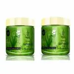 WAYMORE Pure Aloe Vera Gel - Green - Night Time Aid to Revive Dry, Dull & Aging Skin | Ideal for Skin Care, Face, Acne Scars, Hair Treatment - 100 ML Gel | Pack-2