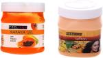 Feelhigh Papaya Gel and Saffron Cream Skin Care Combo Men, Women, 500 g Each (pack of 2)