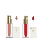 suavis Liquid & Glossy Lipstick For Women and Girls, Long Lasting - Pack of 2  (Cuppuccino, Redwine, 10 ml)