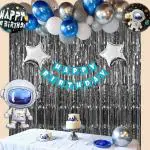 SpecialYou.in Space Theme Birthday Decoration Items with Astronaut Foil Balloon- 39 Items