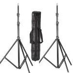 VTS 9 Feet Photography Photo Studio Tripod Light Stands for Softbox, Umbrella, Video Shooting, Reflector, Portable Carry Case Include - 2 Pack