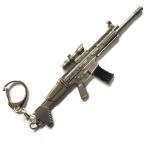 Blue Aura Swag Brother Multicolor Metal Pubg Sniper Scar L Gun Key Chain