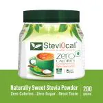 Stevi0cal Sugar Free Zero Calorie Stevia Sweetener Powder Jar for Diet and Health Management 200 gm