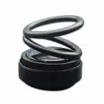 UP16 Air Freshener for Car Solar Oil Perfume Double Ring Rotating Fragrance, Solar Ring Car Perfume/Solar Energy Rotating Car Perfume/Solar Energy Car Perfume/Solar Dancing Car Perfume/Solar Perfume For Car Dashboard