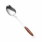 Leeonz Wok Spatula, Stainless Steel Spatula with Heat Resistant Plastic Handle Wok Utensils, 14.3Inch (1PCS,Spatula)