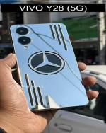 COVER BELL VIVO Y28 (5G) SILVER MERCEDES BACK PANEL Mobile Skin (Silver)