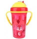 Adore PRO Kids Sipper cup - Food Grade - BPA Free - Detachable Handle - 400 ml (Red)