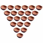 ATUL TERRACOTTA Clay Diya Lamp for Pooja,Handmade Mitti Diyas Oil Lamps for Diwali (Set of 21Pieces)