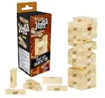 Hasbro Gaming Jenga Mini Game Hardwood Blocks Stacking Tower Game for Kids Multicolor 6Y+