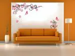 Decor Villa FLOWER DESIGN Wall Sticker & Decal (PVC Vinyl,Size-58 Cm X 48 Cm)