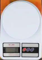 INDICUL Digital Weighing Machine for Kitchen, Home, Kitchen, Shop, Small, Portable White 10 kg