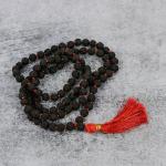 SHREE HANUMAN ENTERPRISES Rudraksha Mala Natural Holy beads necklace Rudraksha Mala 108 Beads certified Rudraksha Mala