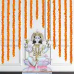 SPECIALYOU.IN Diwali decoration items for home Long Marigold Garlands for Decoration Toran Indian genda phool for Navratri Pooja decoration item || 5 Feet Long || Orange || 5 Strings