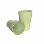 Irida Naturals Wheat Straw Unbreakable Cup Set of 2-300ML, Lightweight, Eco-Friendly Chai Cup Set, Reusable, Freezer and Microwave Safe Coffee Cup for Tea, Juice, Water & Soda Serving (Mint Green)