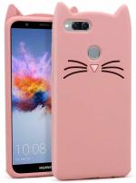Aviaaz Honor 7X Pink Silicon Back Cover