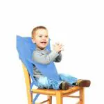 Magic Seat Portable Premium Unisex Baby Chair for Infant Eating/Feeding with Adjustable Straps (Sky Blue)