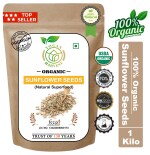 Yogan Harvest | 1 Kg | USDA Organic | Raw Sunflower Seeds for Eating | Diet Food | Healthy Snack