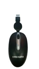 Technotech Mini Usb Optical Mouse With Retractable Cord