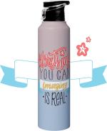 Speedex Stainless Steel Water Bottle 1 Litre Leakproof for fridge School Gym Home office Travel Boys Girls (Pink Pack of 1)