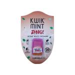 Kwik Mint Zing Cassets - Mouth Freshner Breath Strips Pack of 10 (200 Strips)