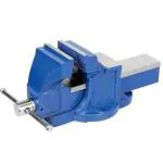 GIZMO Bench vice, Bench Vise, Drill vice, Steel S.G Iron Bench Vice Heavy Structure 5 inches (Blue, 125mm Size)