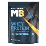 MuscleBlaze 100% Whey Protein, Ultra Premium Blend with Whey Protein Concentrate & Whey Protein Isolate, 25 g Protein per Scoop (Cafe Mocha, 1 kg / 2.2 lb)